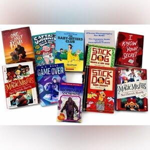 Bundle of 11 Kids & Middle Grade Books – Baby-Sitters Club, Big Nate, More